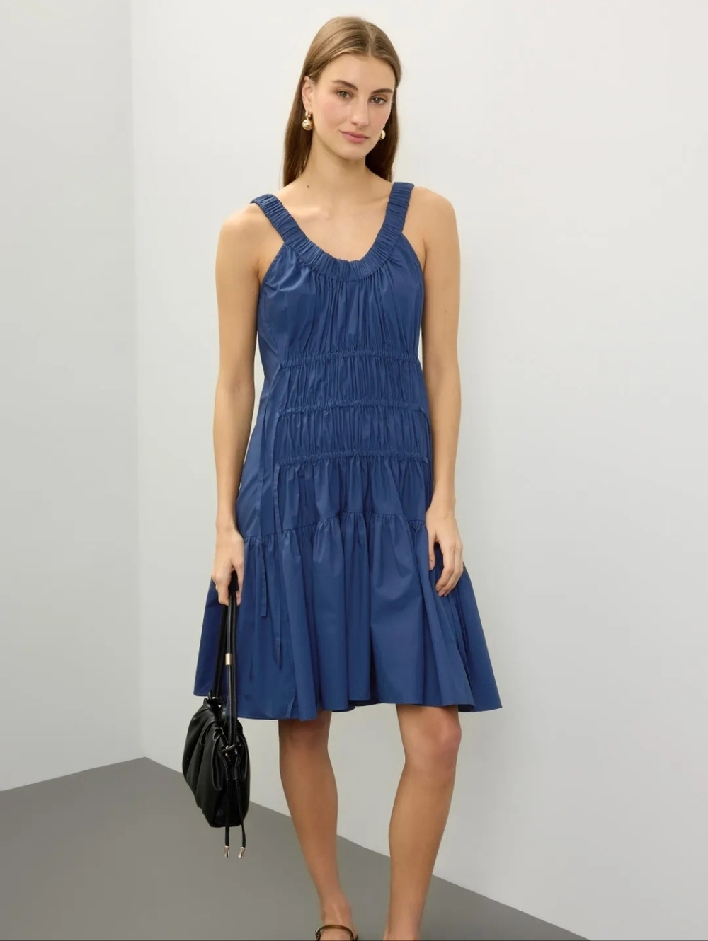 Eudon Choi Ruched Tiered Dress Size 4 MSRP $340